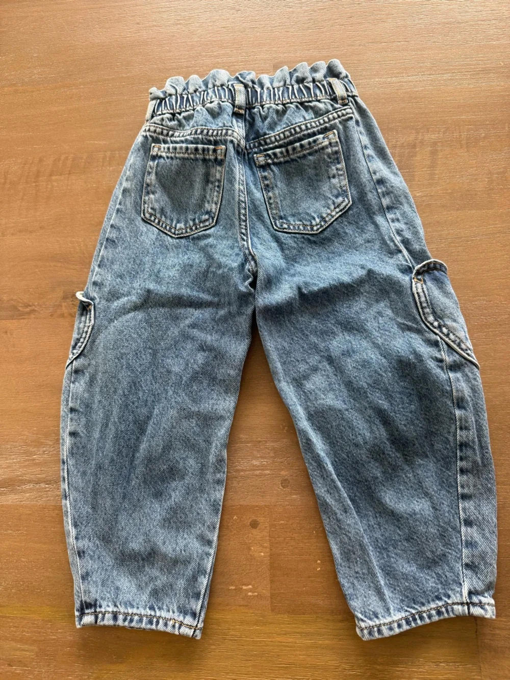GAP Relaxed Blue Denim Jeans with Heart Patch Pockets